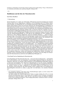 Buddhismus und die Idee der Menschenrechte - Karl