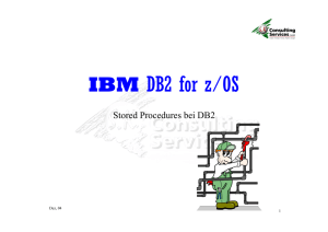 DB2 und Stored Procedures - SK Consulting Services GmbH