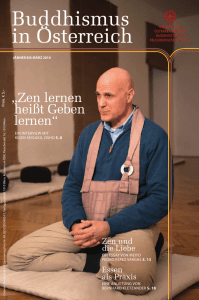 Zen lernen heißt Geben lernen - Österreichische Buddhistische