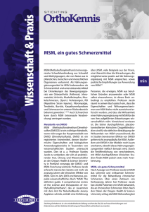PDF MSM - Stiftung OrthoKnowledge