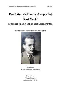 Der österreichische Komponist Karl Rankl