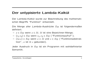 Der untypisierte Lambda-Kalkül