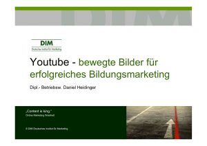 VHS Youtube - Deutsches Institut für Marketing