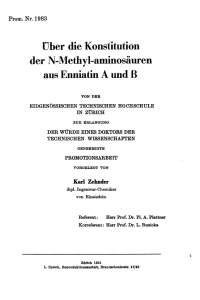 der N-Methyl-aminosäuren - ETH E-Collection