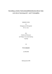 und N-Nucleophilen Eva Latussek