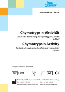 Chymotrypsin-Aktivität Chymotrypsin Activity