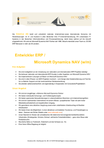 Entwickler ERP / Microsoft Dynamics NAV (w/m)