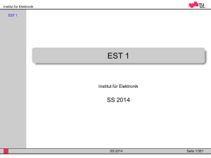 SS 2014 - Institut für Elektronik