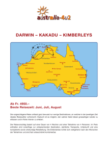 Darwin – KaKaDu – Kimberleys - Australia-4u2