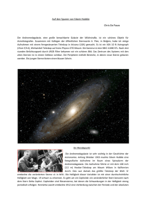 Auf den Spuren von Edwin Hubble Chris De Pauw
