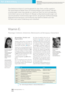 Vitamin E - ernährungs umschau