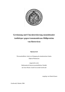 Gewinnung und Charakterisierung monoklonaler Antikörper gegen