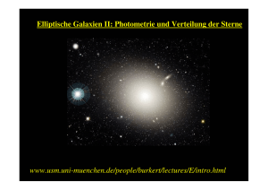 Elliptische Galaxien II: Photometrie und Verteilung der Sterne www