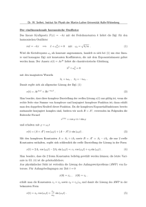 Der eindim. harmonische Oszillator - Institut für Physik