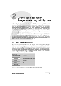 2Grundlagen der Web- Programmierung mit Python