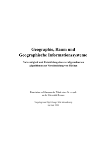 Geographie, Raum und Geographische - E