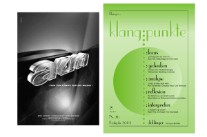 Nr. 20 - Frühjahr `05 - Willkommen bei Doblinger