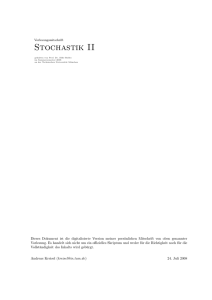 Stochastik II