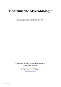 Allgemeine Mikrobiologie und Infektionslehre