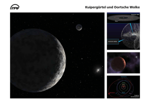 Kuipergürtel und Oortsche Wolke - Institut für Planetenforschung