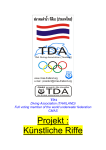 TDA Diving Association Thailand Projekt