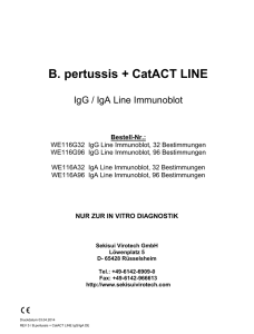 Bordetella pertussis IgG IgA EcoLine