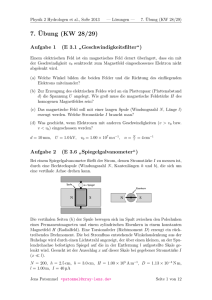 7. ¨Ubung (KW 28/29)