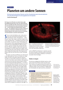 Planeten um andere Sonnen