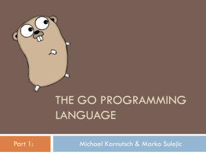 The go programming language