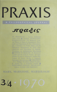 Praxis, international edition, 1970, no. 3-4