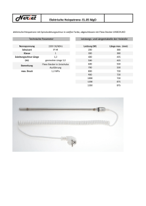 Elektrische Heizpatrone- EL.05 MgO