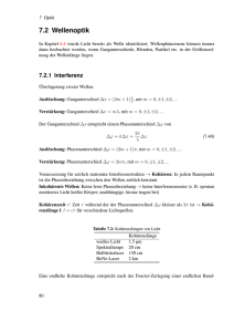 7.2 Wellenoptik