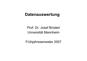 Datenauswertung