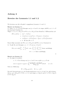 Anhang A Beweise der Lemmata 1.1 und 1.2