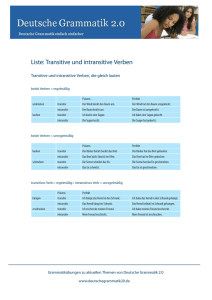 Download: Liste – transitive und intransitive Verben