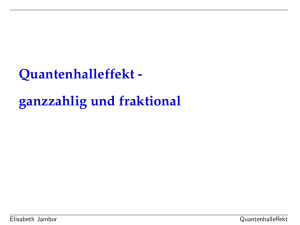 Der fraktionale Quanten-Hall