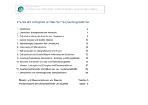 Theorie der entropisch determinierten Quantengravitation Theorie