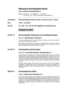 Programm Basel 1-17 - Netzwerk Homöopathie Basel