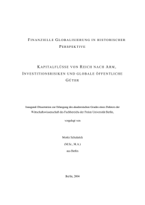 finanzielle globalisierung in historischer perspektive - John