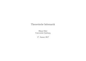 Theoretische Informatik