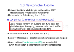 Newtonsche Axiome
