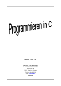 Programmieren in C, 1-97