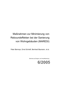 Maßnahmen zur Minimierung von Reboundeffekten bei der