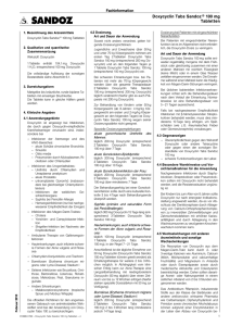 Doxycyclin Tabs Sandoz® 100 mg Tabletten