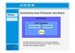 Anwendung eines Enterprise Java Beans