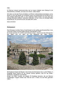 Architektur und Römer in Deutschland
