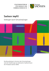 Sachsen impft! Vorbeugen durch Schutzimpfungen