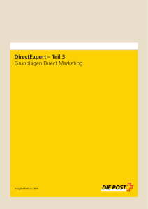 DirectExpert – Teil 3: Grundlagen Direct Marketing