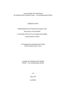 Universitätsmedizin Berlin DISSERTATION Molekularg