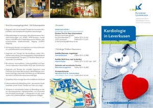 Kardiologie in Leverkusen - Medizinische Klinik, Klinikum Leverkusen